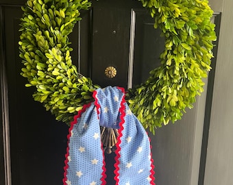 Fourth of July Wreath Sash
