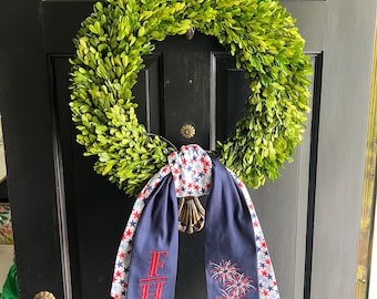 Fourth of July Wreath Sash