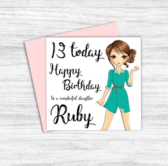 Daughter 13th Birthday card