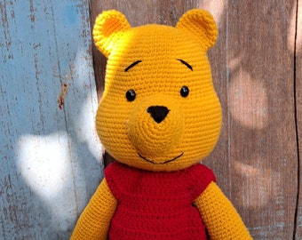 Crochet amigurumi Winnie Bear 2, English PDF pattern