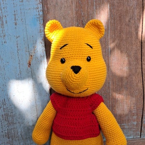 Crochet amigurumi Winnie Bear 2, English PDF pattern