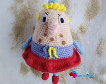 Crochet Amigurumi Mrs. Puff, English Pattern PDF