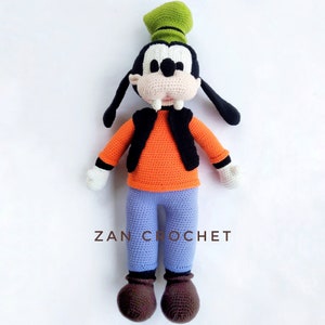 English PDF Pattern - Crochet Amigurumi Goofy Big Size