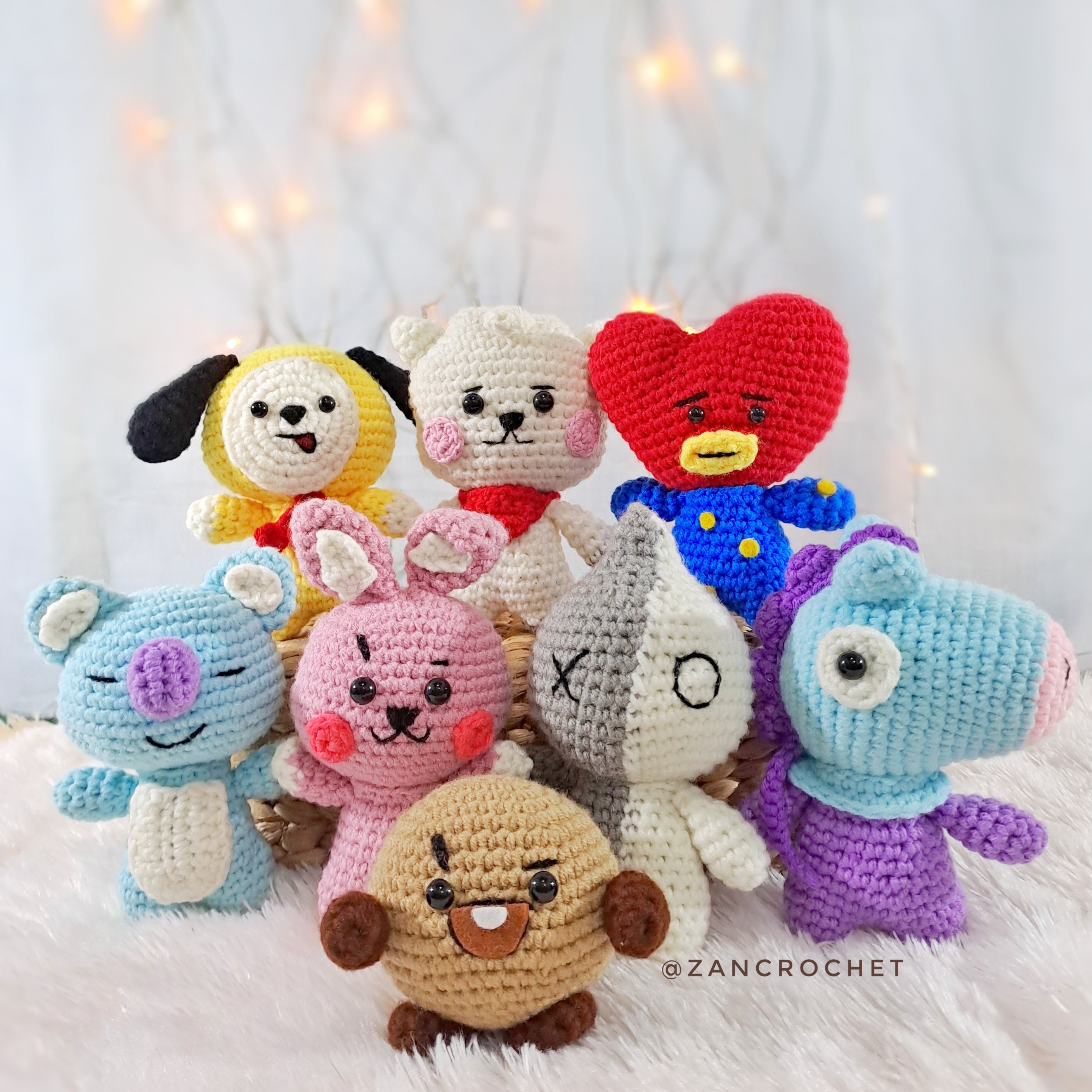 BT21 かぎ針編み人形あみぐるみパターンバンドル（英語 PDF） - Etsy 日本