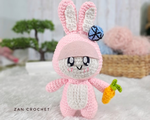 English PDF Pattern, Amigurumi Bongbong in Rabbit Costume