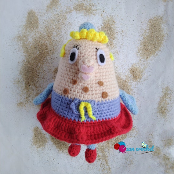 Crochet pattern,  Amigurumi Mrs. Puff, English Pattern PDF