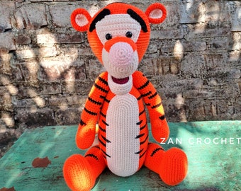 Modèle au crochet : Tigre Amigurumi (Tigre), série Winnie Bear (PDF anglais)
