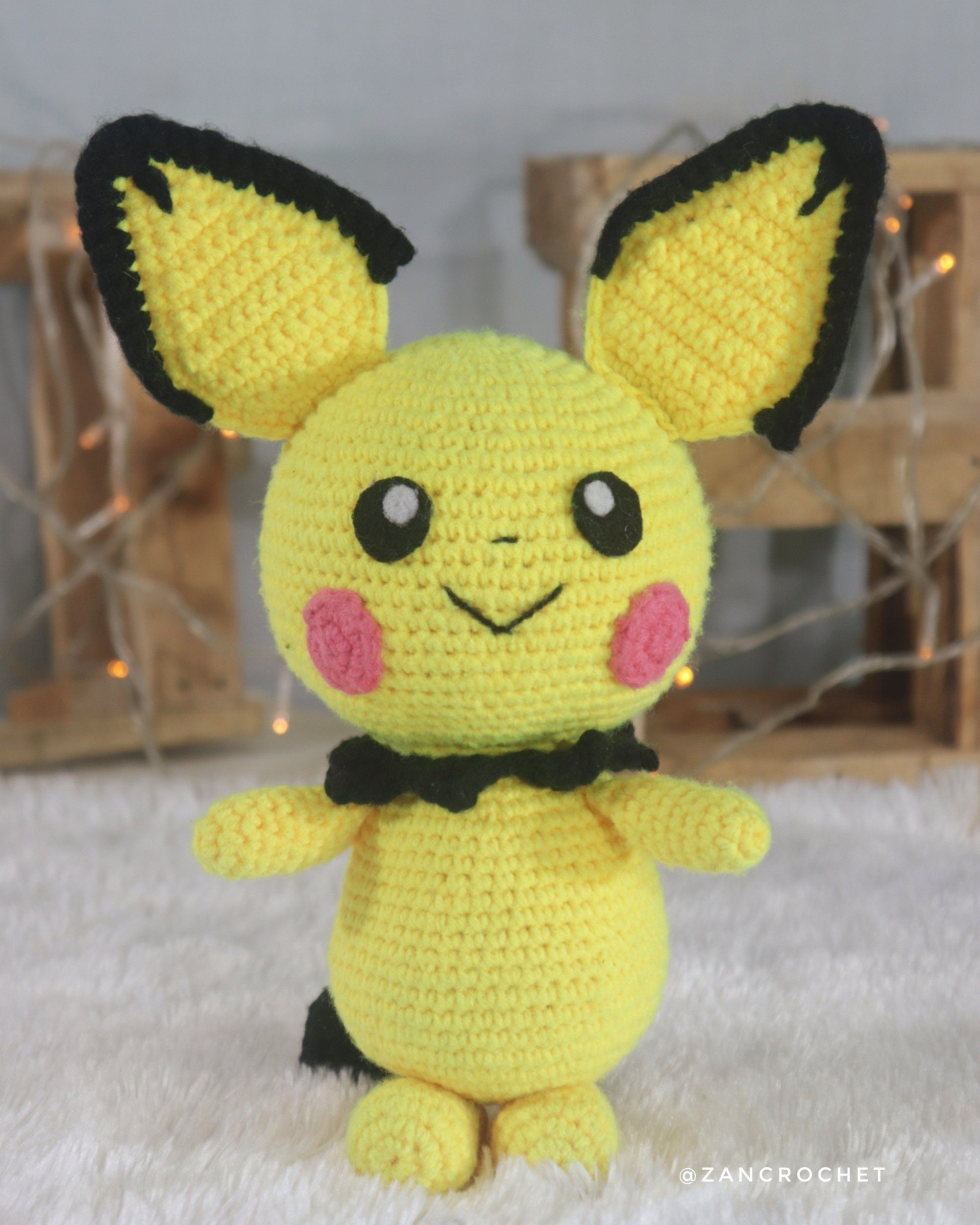 ポケモンピチューあみぐるみ、かぎ針編み英語パターン (PDF) - Etsy 日本