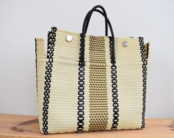 1 Handwoven XL Lunch BAG from Mexico 45*30 cm. Beach bag. Market Tote bag for groceries. Wholesale. Combined shipping costs are available