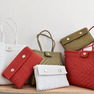 Wallet - Briefcase from Mexico. GRID. Clutch 31*21 cm. For the beach or daily shopping, easy to wash. We handle wholesale!! *