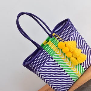 1 Big Tote Bag. 39x36 cm Mexican handcrafted. Beach Tote. Market Tote bag for groceries. Wholesale. Combined shipping costs are available.