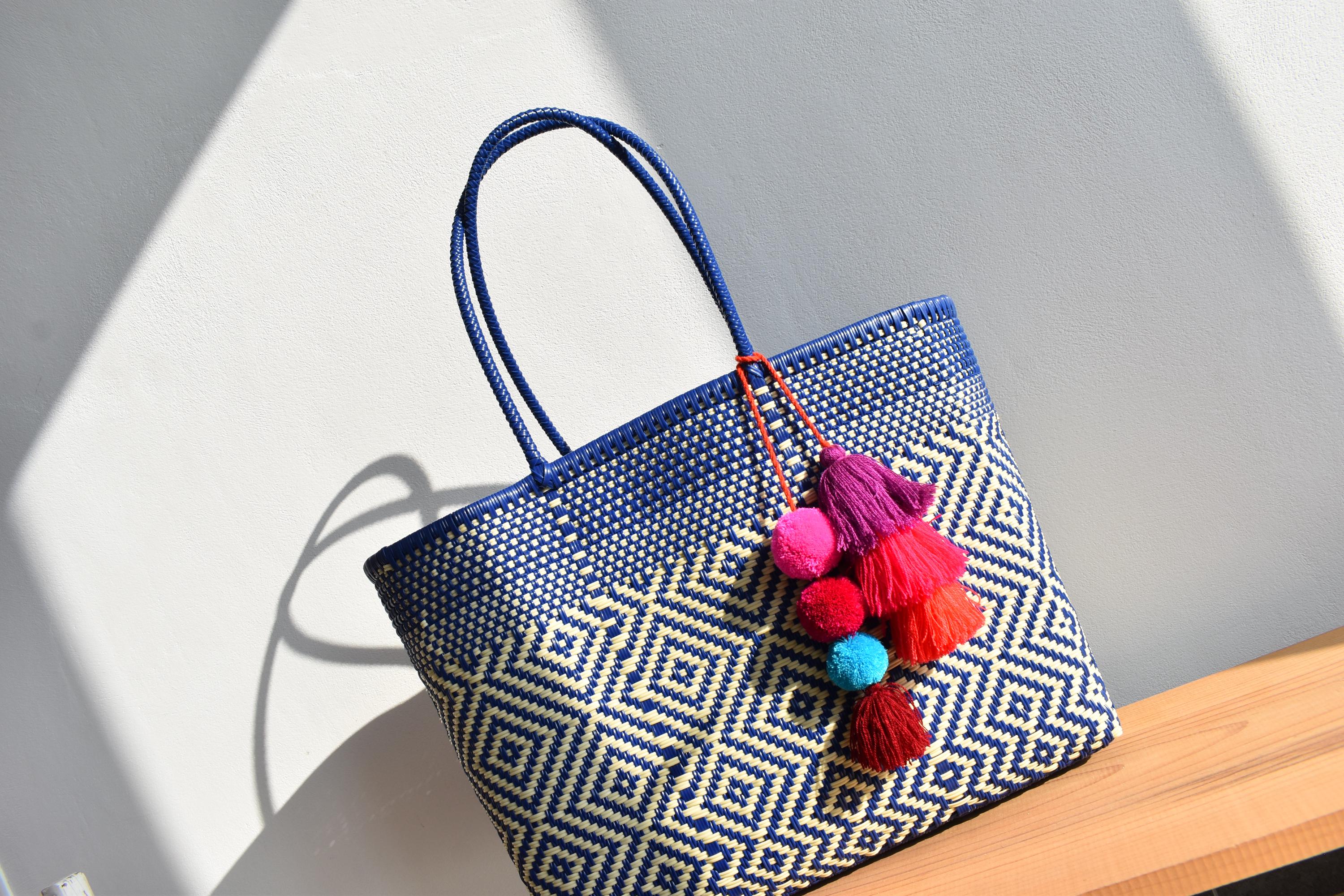 1 Big Tote Bag. 42x33 Cm Mexican Handcrafted. Beach Tote. Market