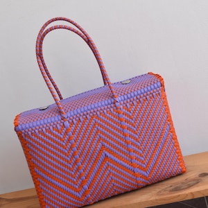 Handgewebte XL-Lunchtasche 45*30*17 cm. Lunchtasche für den Strand. Mexikanische Tasche. Picknicktasche. Taschenmarkt. Einkaufstüte. Pooltasche. Öko-Tasche. Auch im Großhandel.