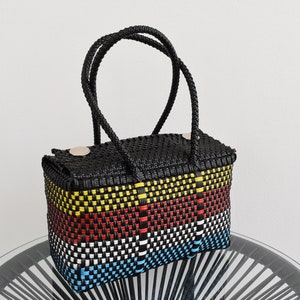 Hand-woven lunch box 25*16 cm. Handwoven lunch bag. For the beach or daily shopping, easy to wash. We handle wholesale!!
