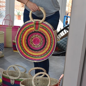 1 LARGE bag handwoven in Mexico with palm. Mexican handycraft bag. Wholesale TOO!!* We can combine shipping!!