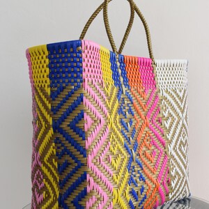 MEXO LIGHT YELLOW WOVEN BAG