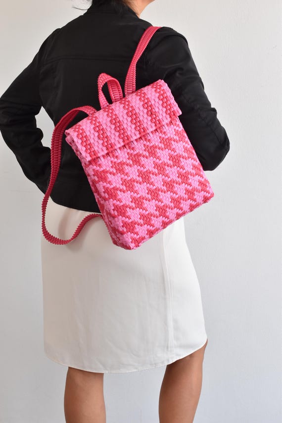 Handwoven Backpack With Recycled Plastic. 302611 Cm Mexican Bag. Beach Bag. Shopping Bag. Tote Bag. Cute Bag. Wholesale Too Etsy Canada