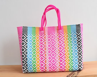 Large woven bag. 45*35*14 cm Ideal for the beach and shopping, easy to wash. Tote Bag Mexican handcraft. We handle Wholesale!