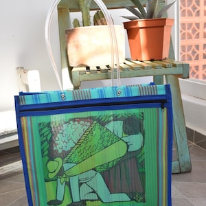 Bolsas de malla. Vintage. 45*35*13 cm. Virgen Guadalupe. Mexican handcrafted bag. Beach—Grocery BAG. WHOLESALE TOO. We can combine shipping.