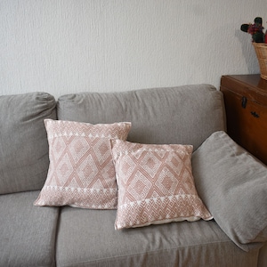 2 pillowcases. Cushion covers.  40*40 cm. Hand embroidered. Cushion Covers