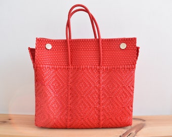 Handwoven LUNCH BAG 45*30*17 cm. Mexican Bag. Perfect for beach, travel, books, college, gym, farmer's market, laptops etc. WHOLESALE Too