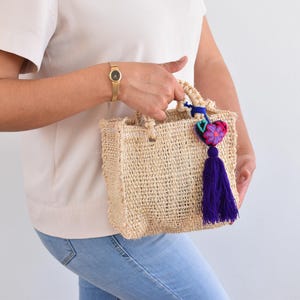 Hand-woven bags from Mexico with HENEQUEN. 21*19*8 cm Mexican handcraft bag. Wholesale TOO. Beach Bag. Tote Bag. Hand Bag.