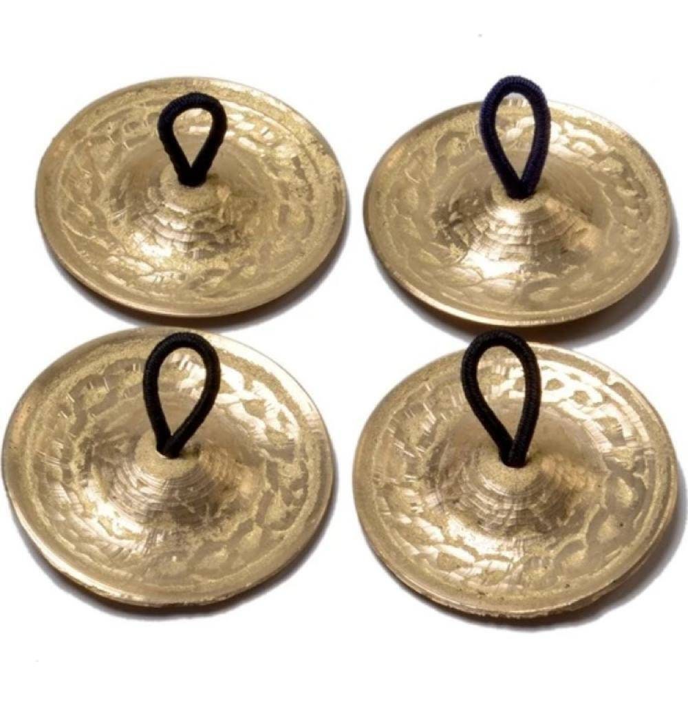 2pcs Belly Dance Finger Cymbals Zills Belly Dancing Accessories & Case Decor 