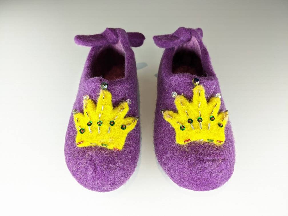 purple slippers kids