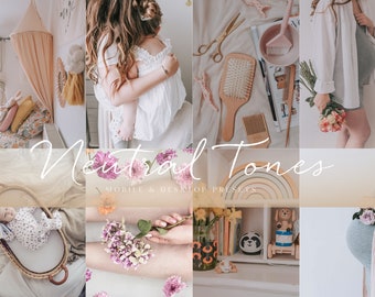 11 Neutral Mobile LIGHTROOM Presets, Natural Preset, Vsco Filters, Fashion Blogger Presets, Mobile Presets, Instagram Filters, Dng Preset