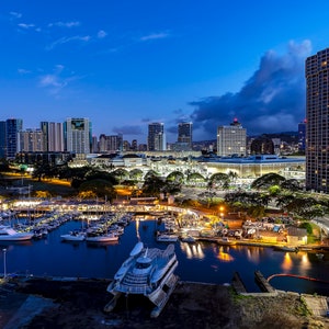 Honolulu Timelapse, Hawaii Photography, Wanderlust Decor, Oahu, Hawaii, Kakaako, Serenity, Home Decor, Wall Art, Hawaiian, Giclee Print image 1