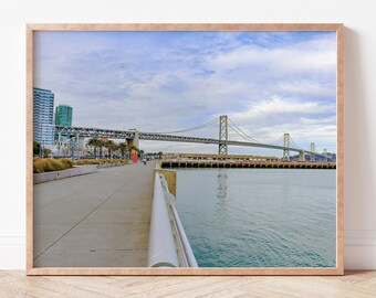 The Bay Bridge San Francisco, California, Cityscape, City, Architecture, Photography, Print, Photo, Wall Art, Poster, Digital Download