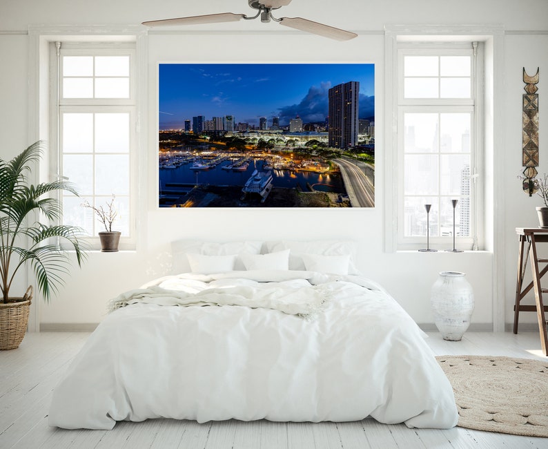 Honolulu Timelapse, Hawaii Photography, Wanderlust Decor, Oahu, Hawaii, Kakaako, Serenity, Home Decor, Wall Art, Hawaiian, Giclee Print image 6