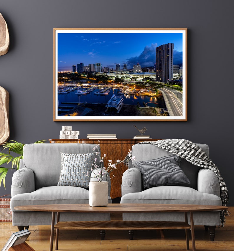 Honolulu Timelapse, Hawaii Photography, Wanderlust Decor, Oahu, Hawaii, Kakaako, Serenity, Home Decor, Wall Art, Hawaiian, Giclee Print image 10