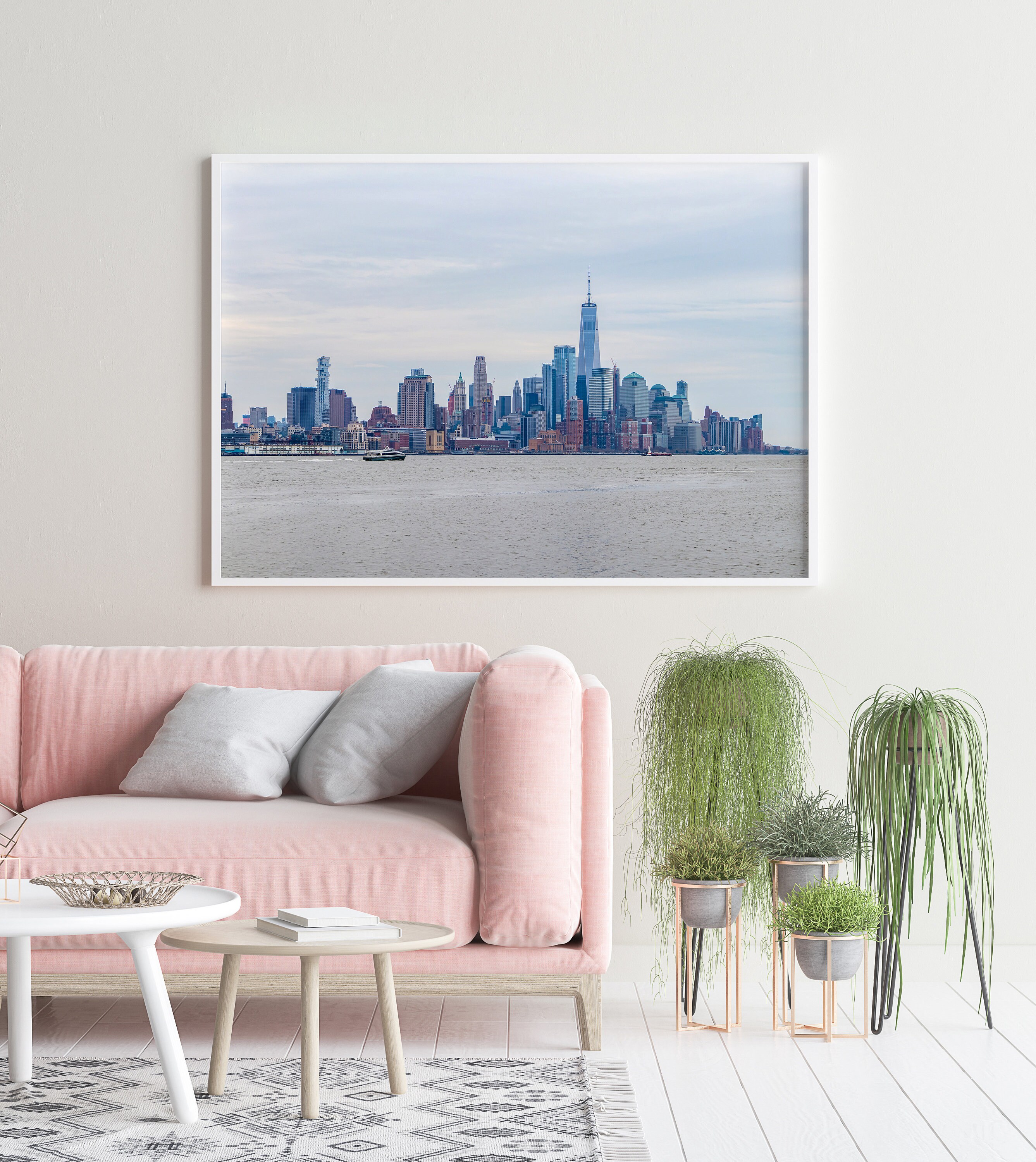 New York Skyline Manhattan Wall Art Wanderlust Decor Home Etsy