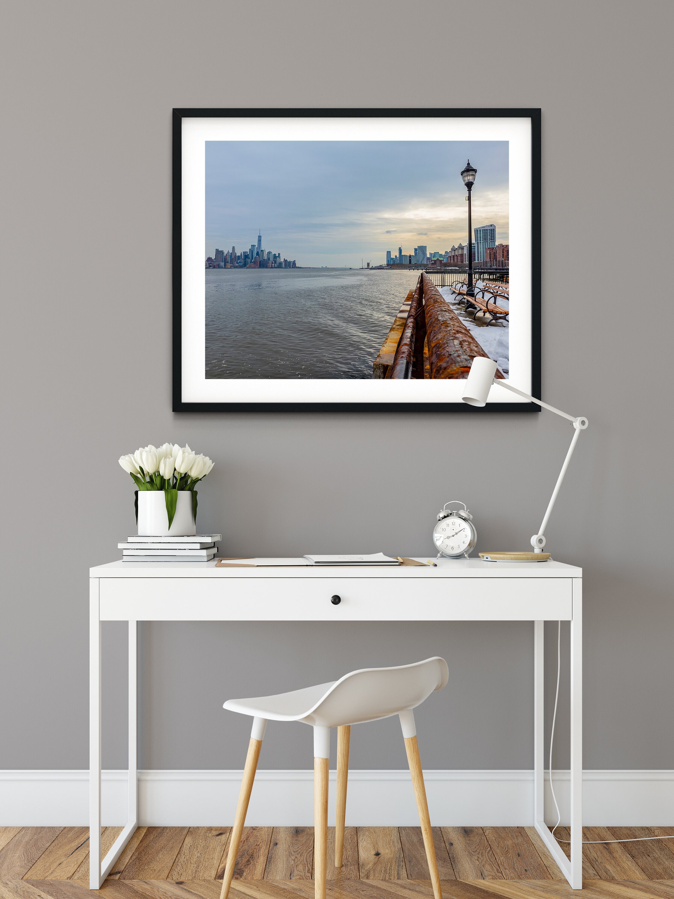 Hoboken to NYC With Jersey City in Between, Manhattan Wall Art, New ...