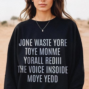 Funny Emo Shirt Blink Crewneck, I Miss You Goth Lyric Sweatshirt, Pop Punk Humor Sweater for Emo, Scene Kids And Alt Fans
