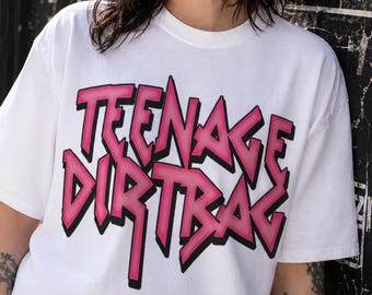 Maglietta Teenage Dirtbag, maglietta Emo da adulto, maglietta Pop Punk, Y2K Grunge, outfit da concerto anni 2000, regalo nostalgico per millennial, maglietta grafica unisex