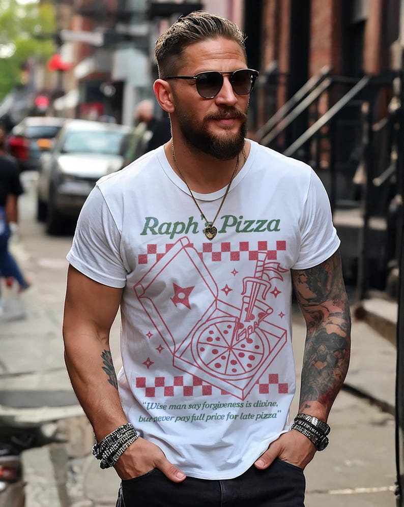 90s NYC Pizzeria Movie Quote Shirt | Indie Sleaze Vintage Streetwear Tee | Retro Wise Man Say Forgiveness Top image 4
