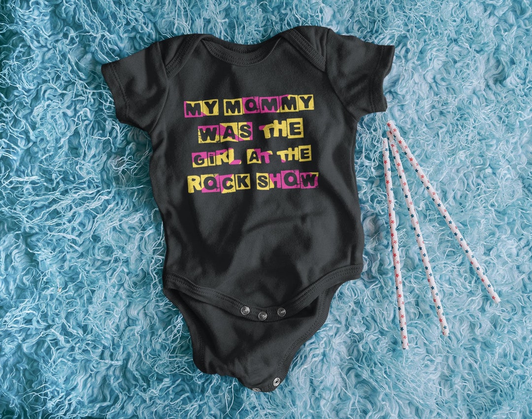 My Mommy Was the Girl at the Rock Show Punk Baby Romper – Pop-punk Inspired  Baby Clothes – Unique Gift for Emo Moms Alt-music Lovers