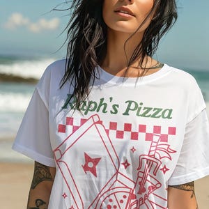 Forgiveness Is Divine Quote Shirt – Raph’s Pizza 90s Graphic Tee, Retro Ninja-Inspired Pizza Shirt, Funny Nostalgia Unisex T-Shirt