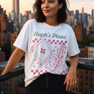 90s NYC Pizzeria Movie Quote Shirt | Indie Sleaze Vintage Streetwear Tee | Retro Wise Man Say Forgiveness Top image 2