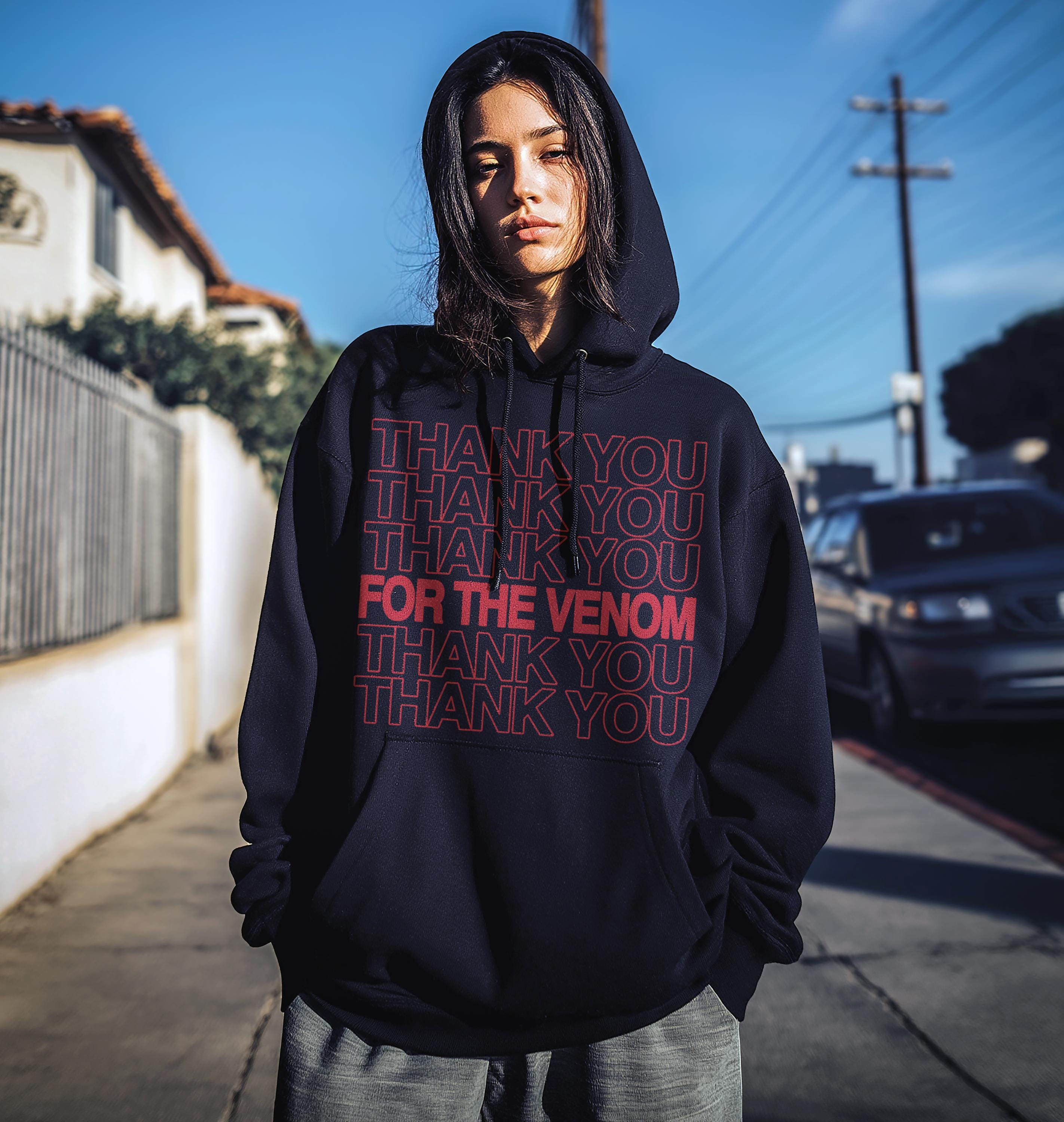 Thank You for the Venom Hoodie, Elder Emo Sweatshirt, Pop Punk