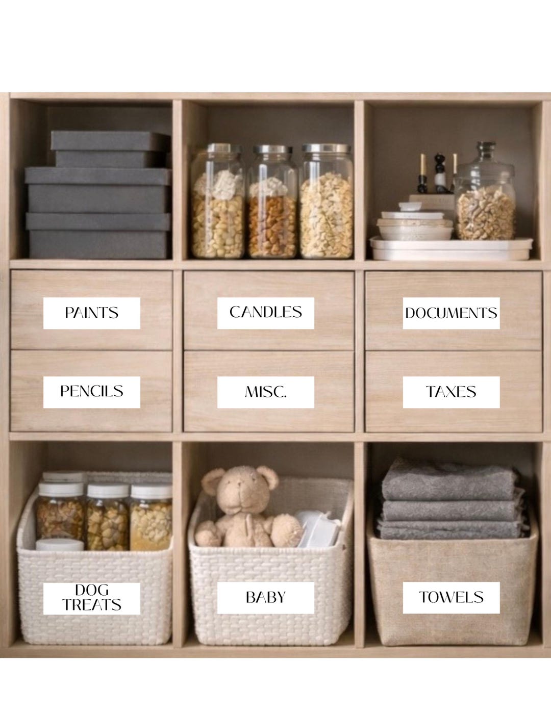 Custom Storage Labels | Storage Bin Labels | Tote Labels | Organization ...