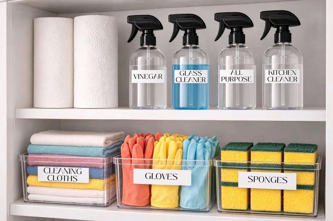 Custom Cleaning Labels | Personalized Cleaning Bottle Labels | Cleaning ...