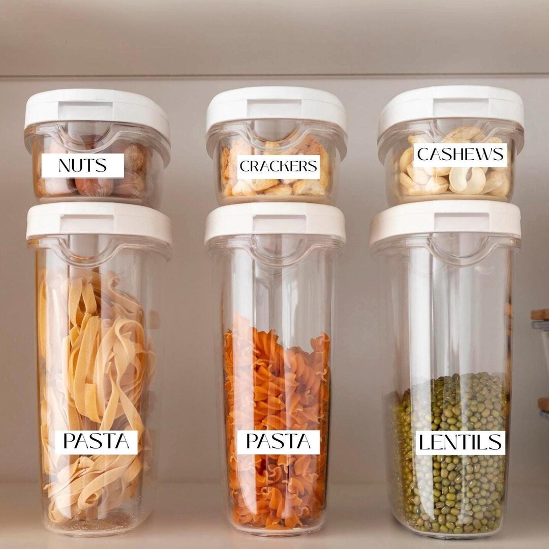 Container Label Ideas Pantry Labels for Containers | Food Storage Labels | Pantry ...