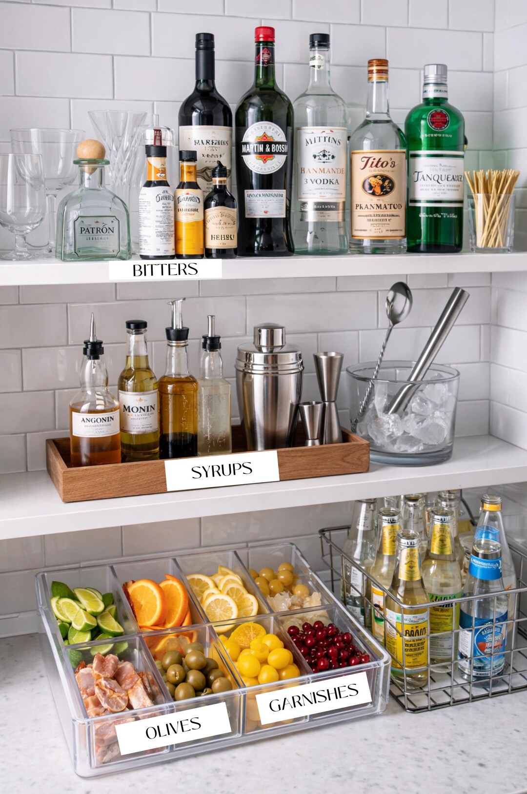 Bar Labels | Home Bar Organization Labels | Cocktail Labels | Bar Cart ...