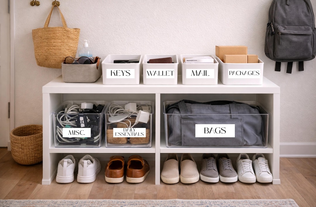 Entryway Labels | Drop Zone Labels | Entryway Organization Labels ...
