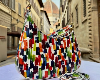 本革ショルダーバッグ、イタリア製、I Medici Firenze - Etsy 日本