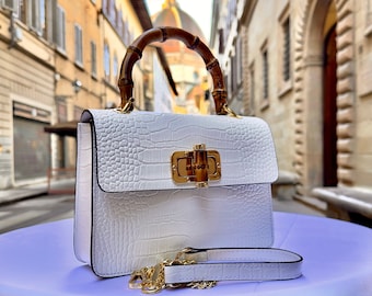 Italian Handmade Leather Bag for Women | Elegant Leather Tote from Florence