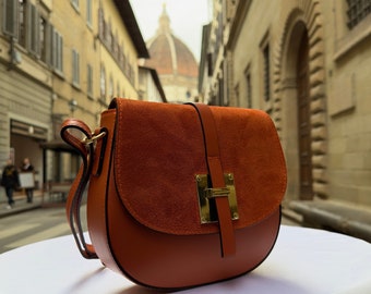 Sacs en cuir italiens faits main pour femme l l Élégant fourre-tout en cuir de Florence